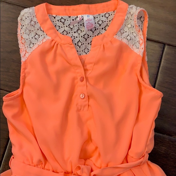 Japna Size 12 Lace Chiffon Dress CUTE!!! - Picture 2 of 3